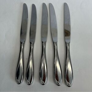 Oneida Camber Cresta Windswept Scroll 5 Dinner Knives